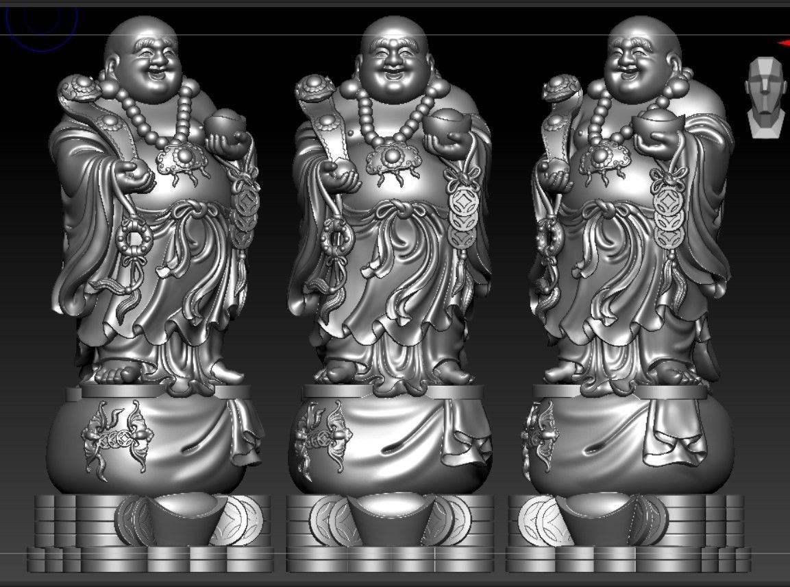 Collection of 50 Maitreya Buddha models 3D print model_46