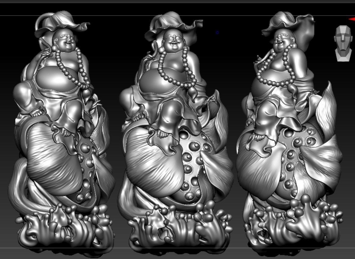 Collection of 50 Maitreya Buddha models 3D print model_68