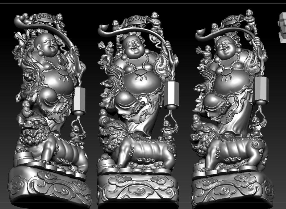 Collection of 50 Maitreya Buddha models 3D print model_82