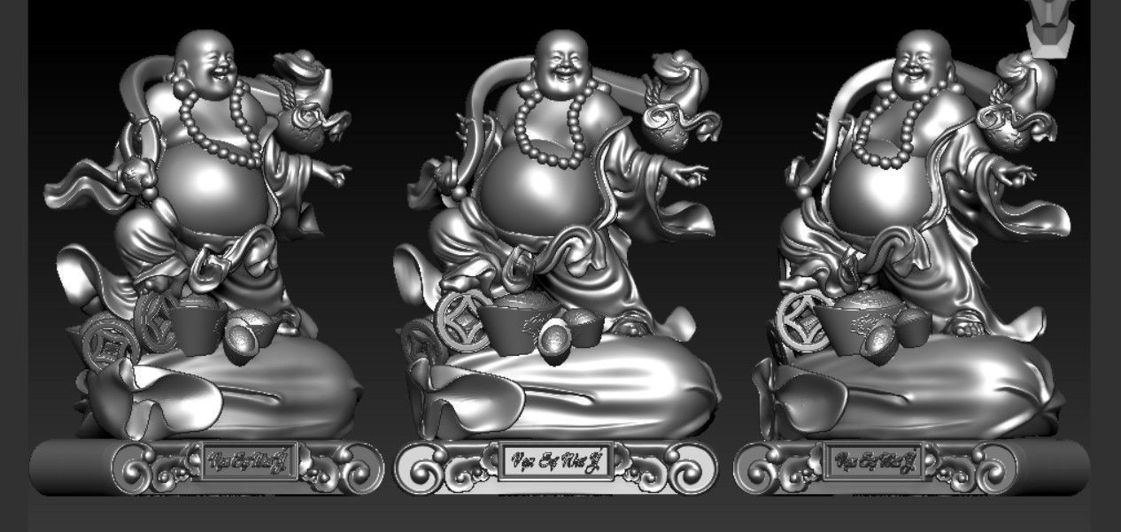 Collection of 50 Maitreya Buddha models 3D print model_11