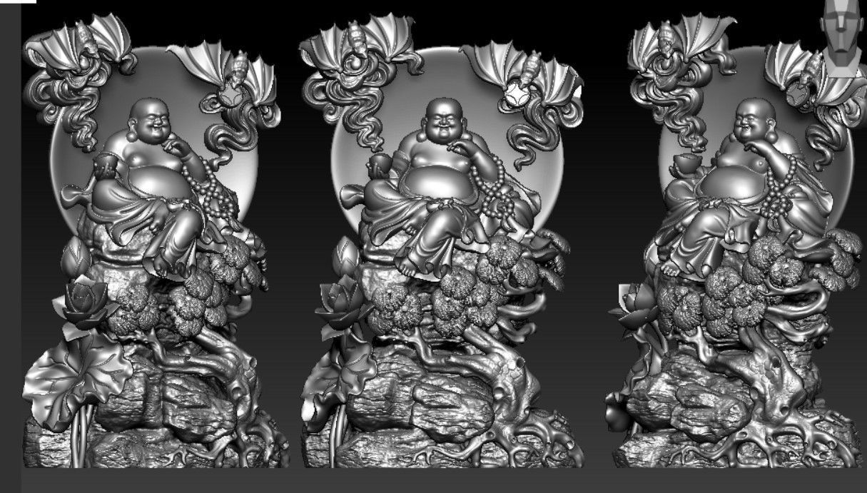 Collection of 50 Maitreya Buddha models 3D print model_95