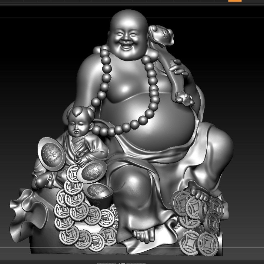 Collection of 50 Maitreya Buddha models 3D print model_118