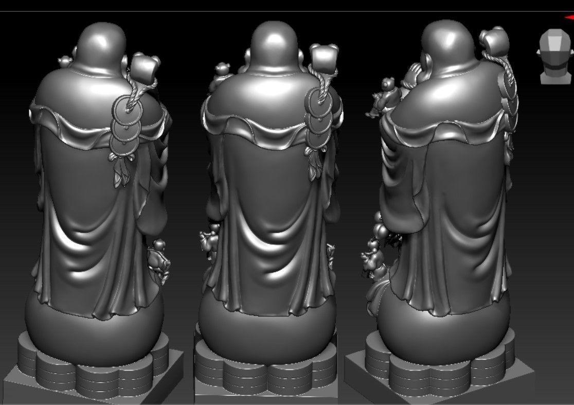 Collection of 50 Maitreya Buddha models 3D print model_36