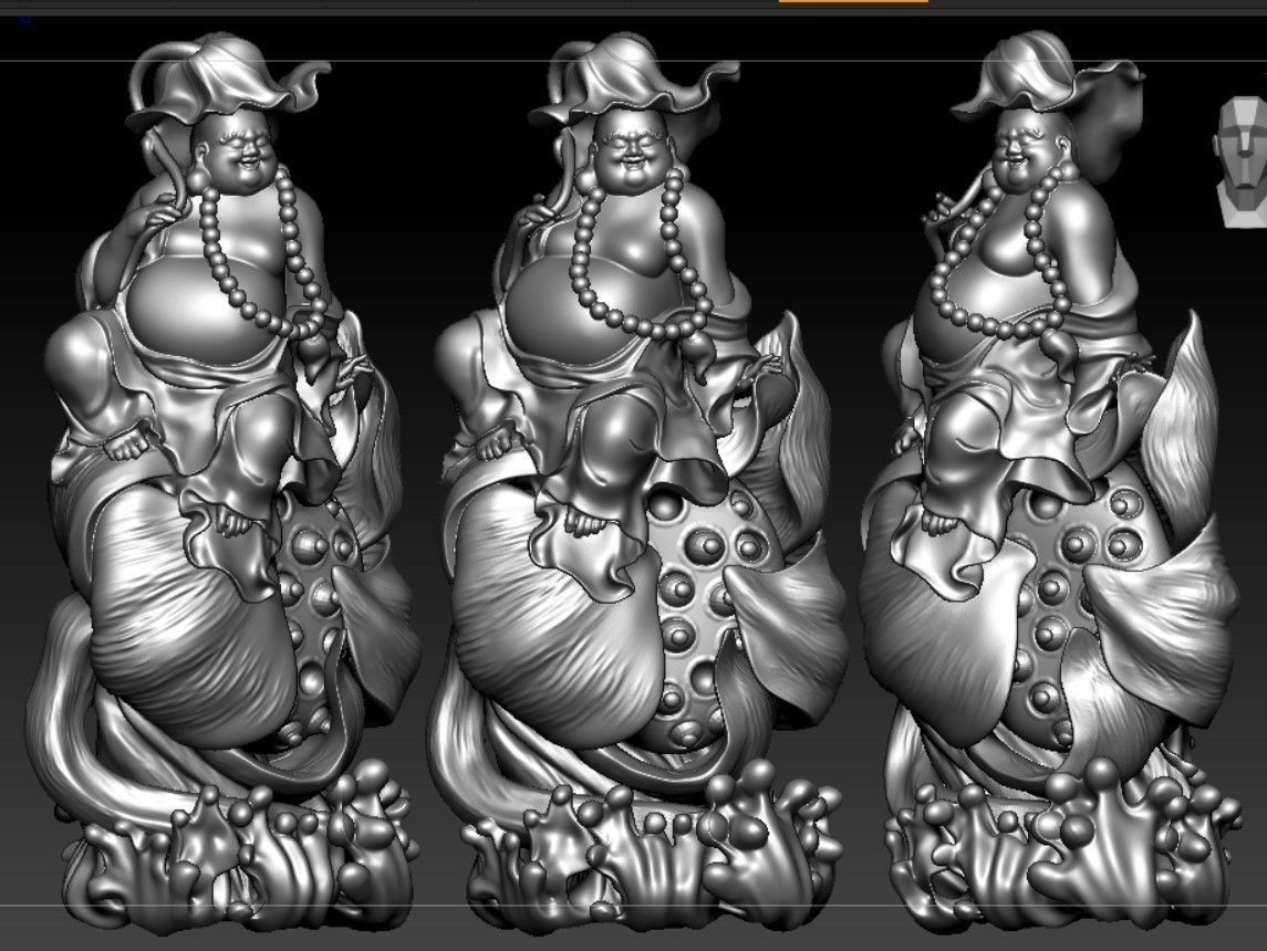 Collection of 50 Maitreya Buddha models 3D print model_66