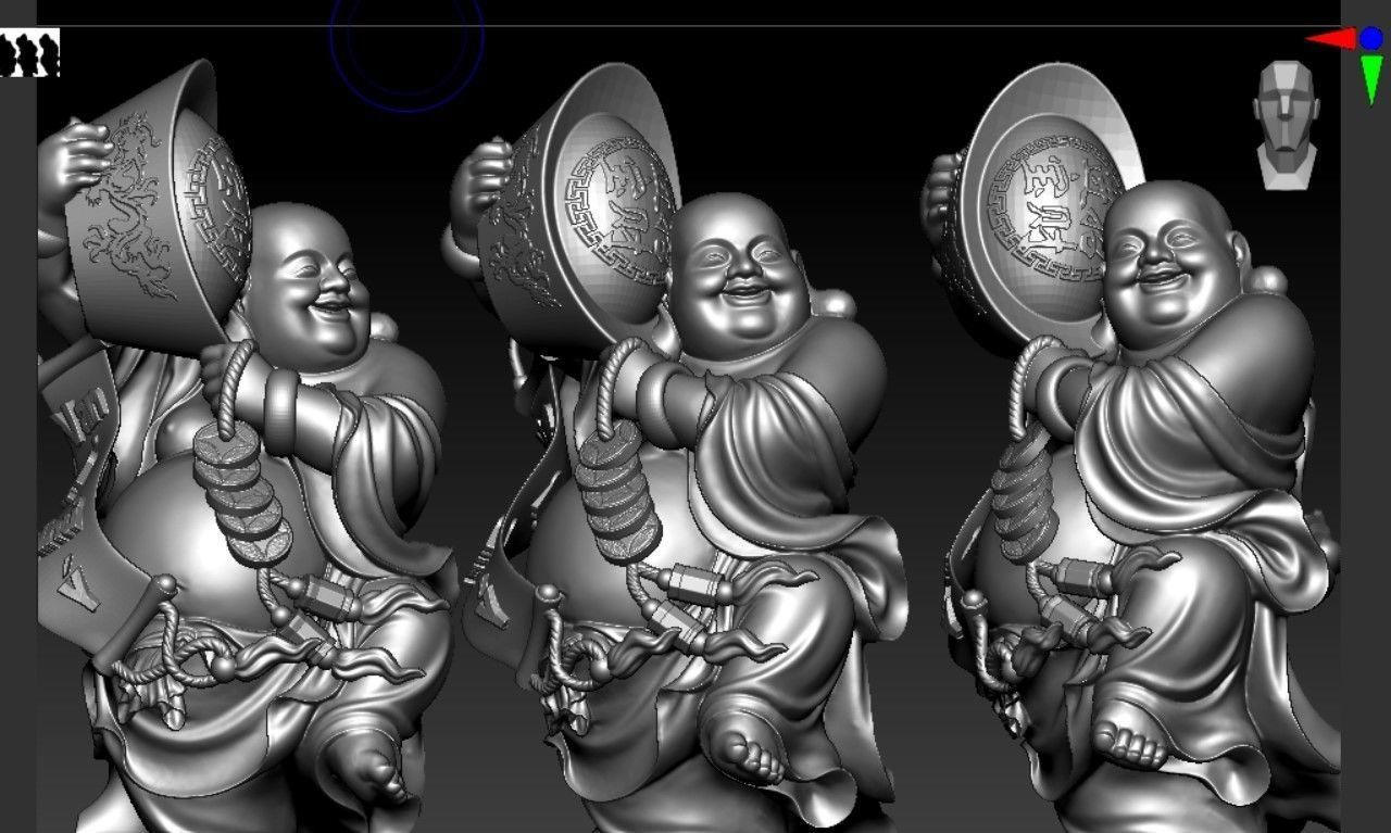 Collection of 50 Maitreya Buddha models 3D print model_75