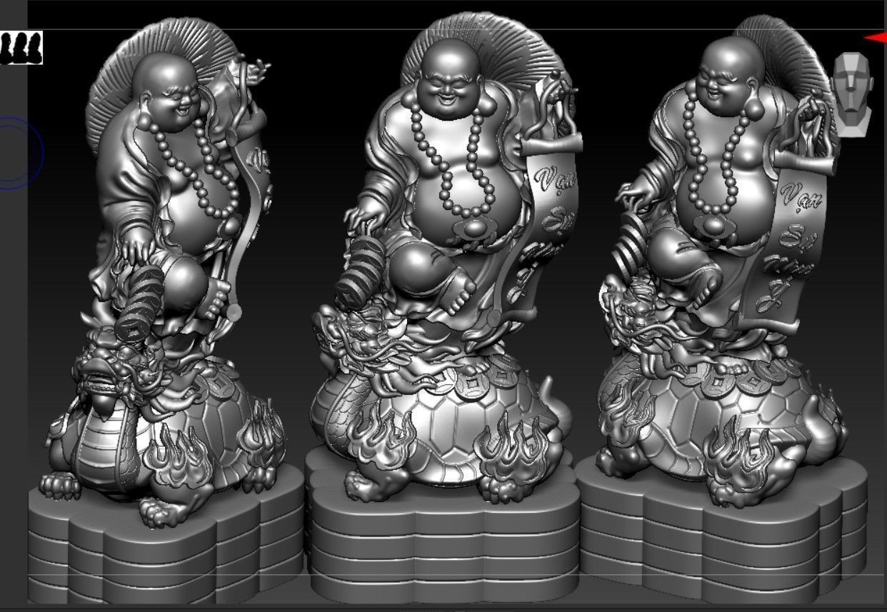 Collection of 50 Maitreya Buddha models 3D print model_62