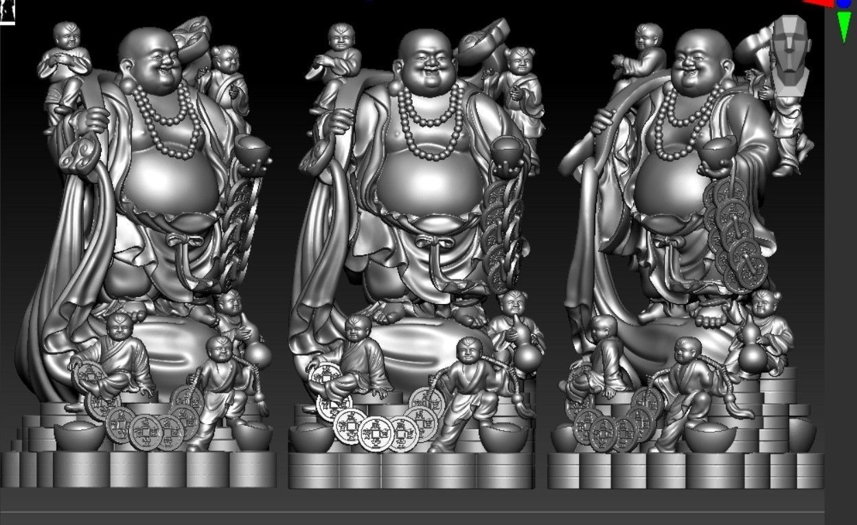 Collection of 50 Maitreya Buddha models 3D print model_99