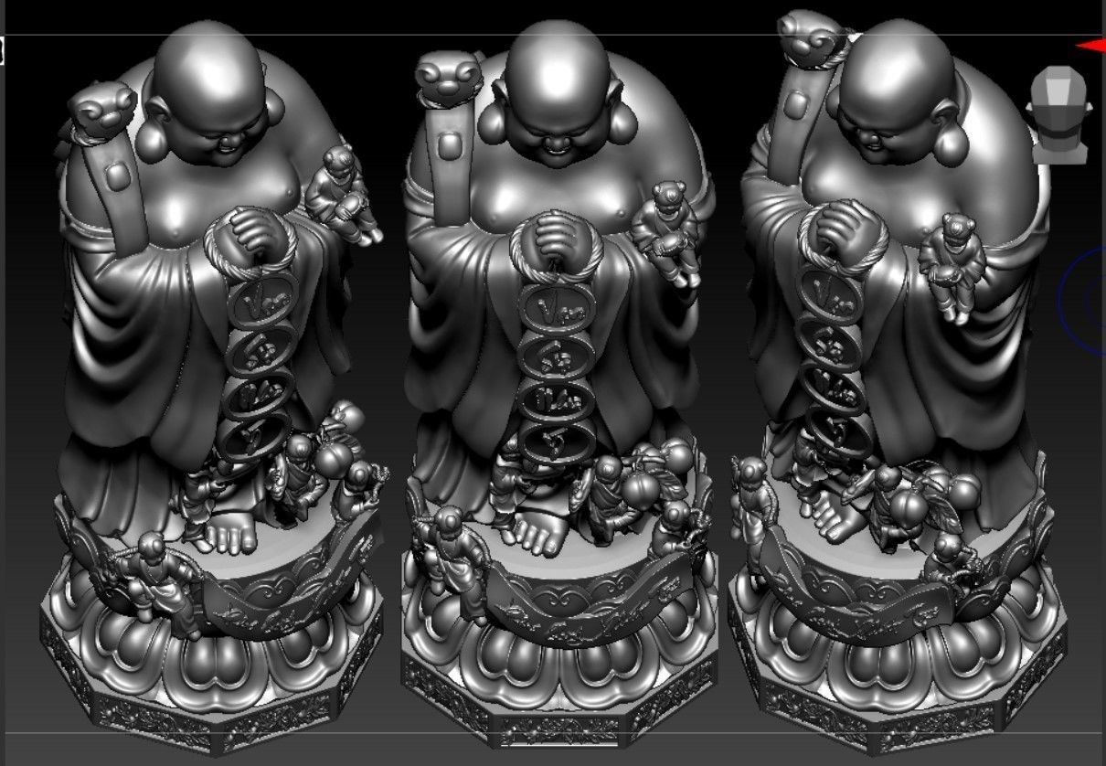 Collection of 50 Maitreya Buddha models 3D print model_133