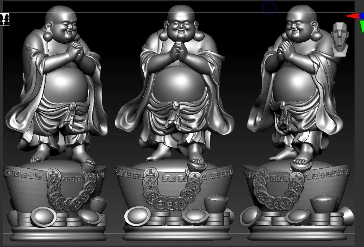 Collection of 50 Maitreya Buddha models 3D print model_87