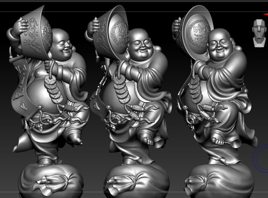 Collection of 50 Maitreya Buddha models 3D print model_72