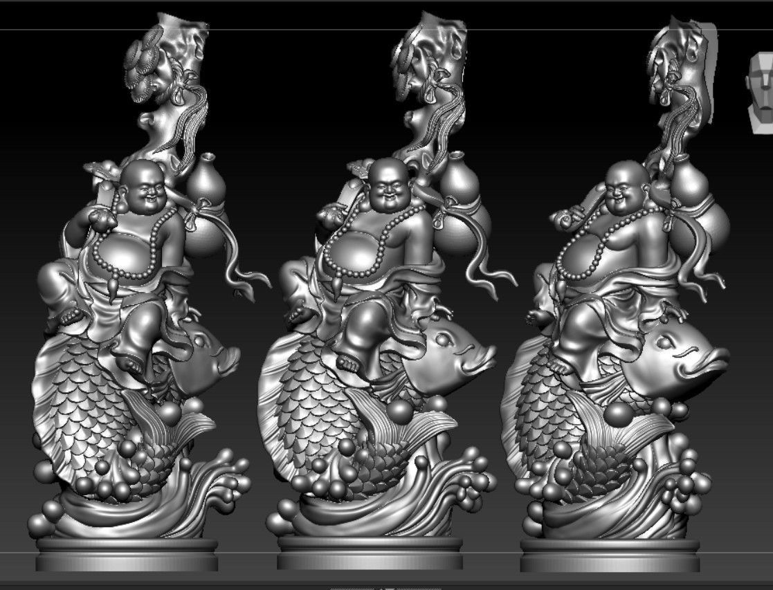 Collection of 50 Maitreya Buddha models 3D print model_53