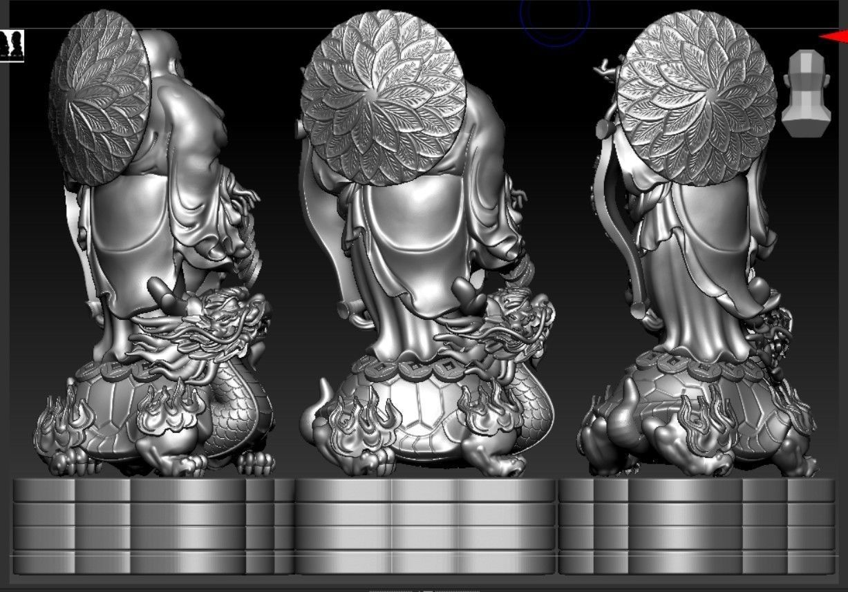 Collection of 50 Maitreya Buddha models 3D print model_61