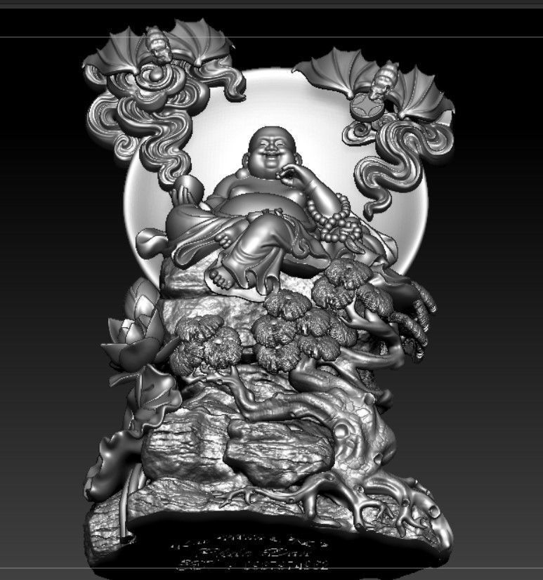 Collection of 50 Maitreya Buddha models 3D print model_93