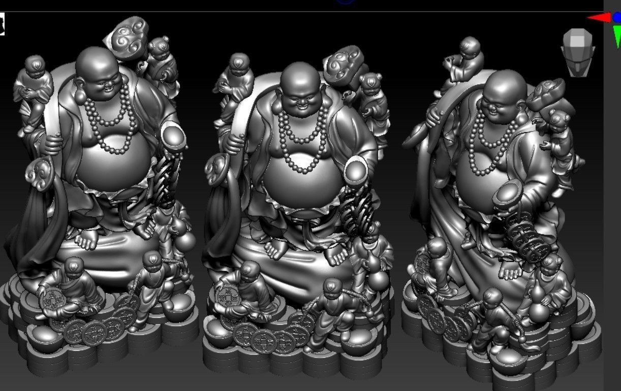 Collection of 50 Maitreya Buddha models 3D print model_102