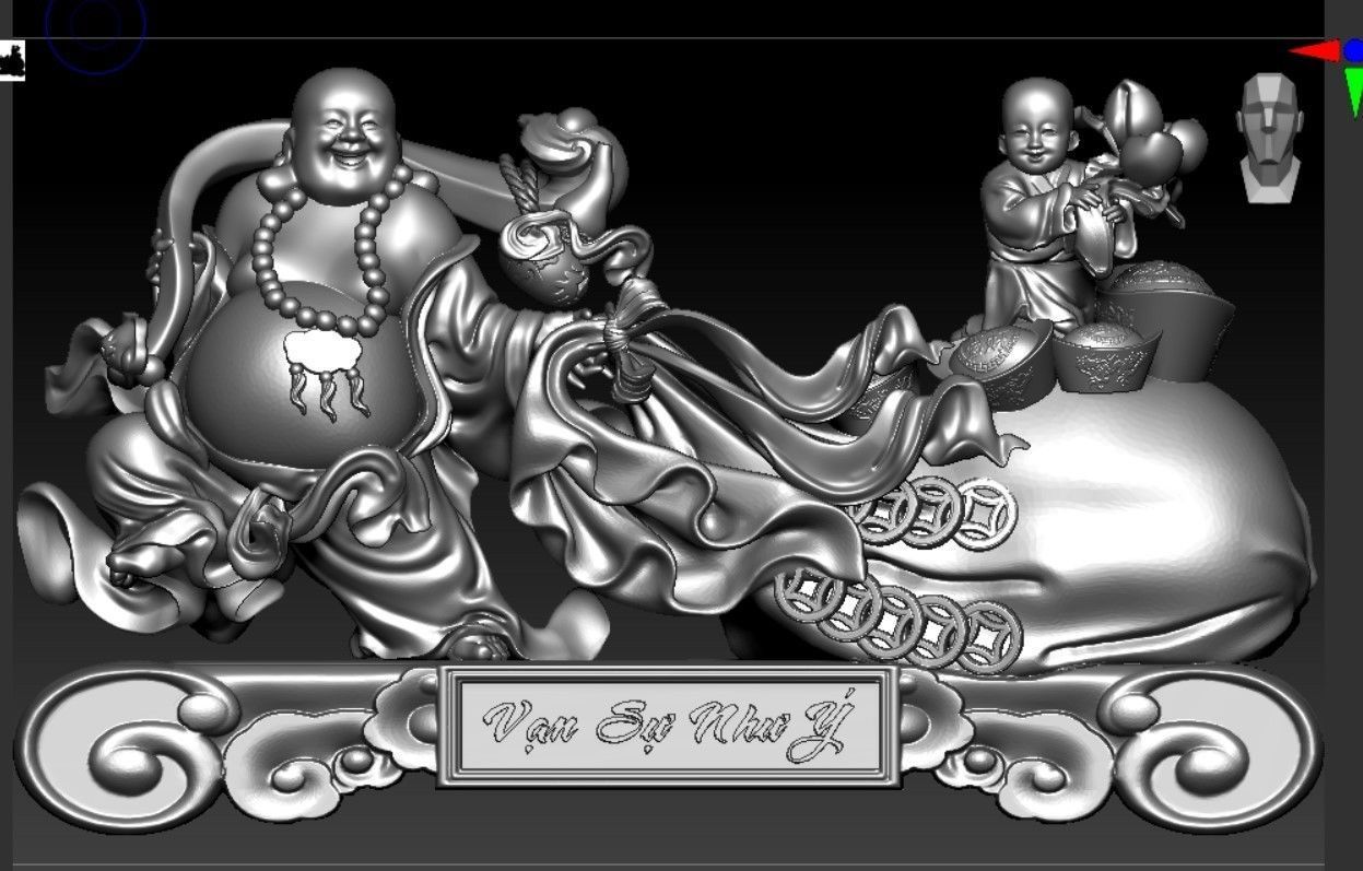 Collection of 50 Maitreya Buddha models 3D print model_31