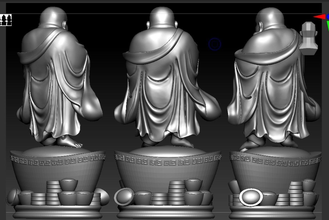Collection of 50 Maitreya Buddha models 3D print model_90