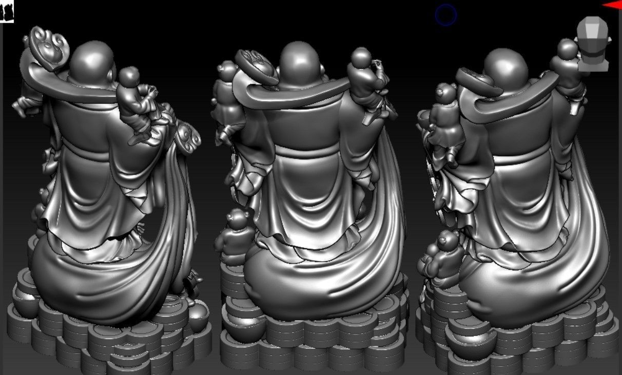 Collection of 50 Maitreya Buddha models 3D print model_104