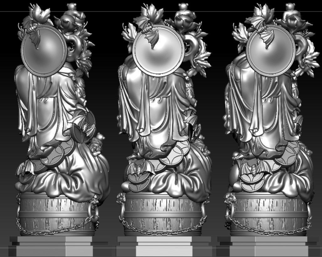 Collection of 50 Maitreya Buddha models 3D print model_26