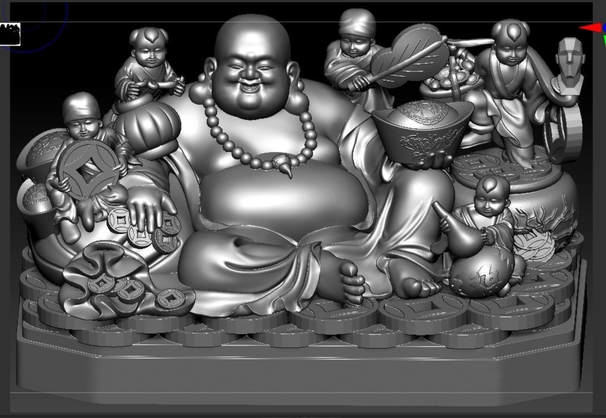 Collection of 50 Maitreya Buddha models 3D print model_63