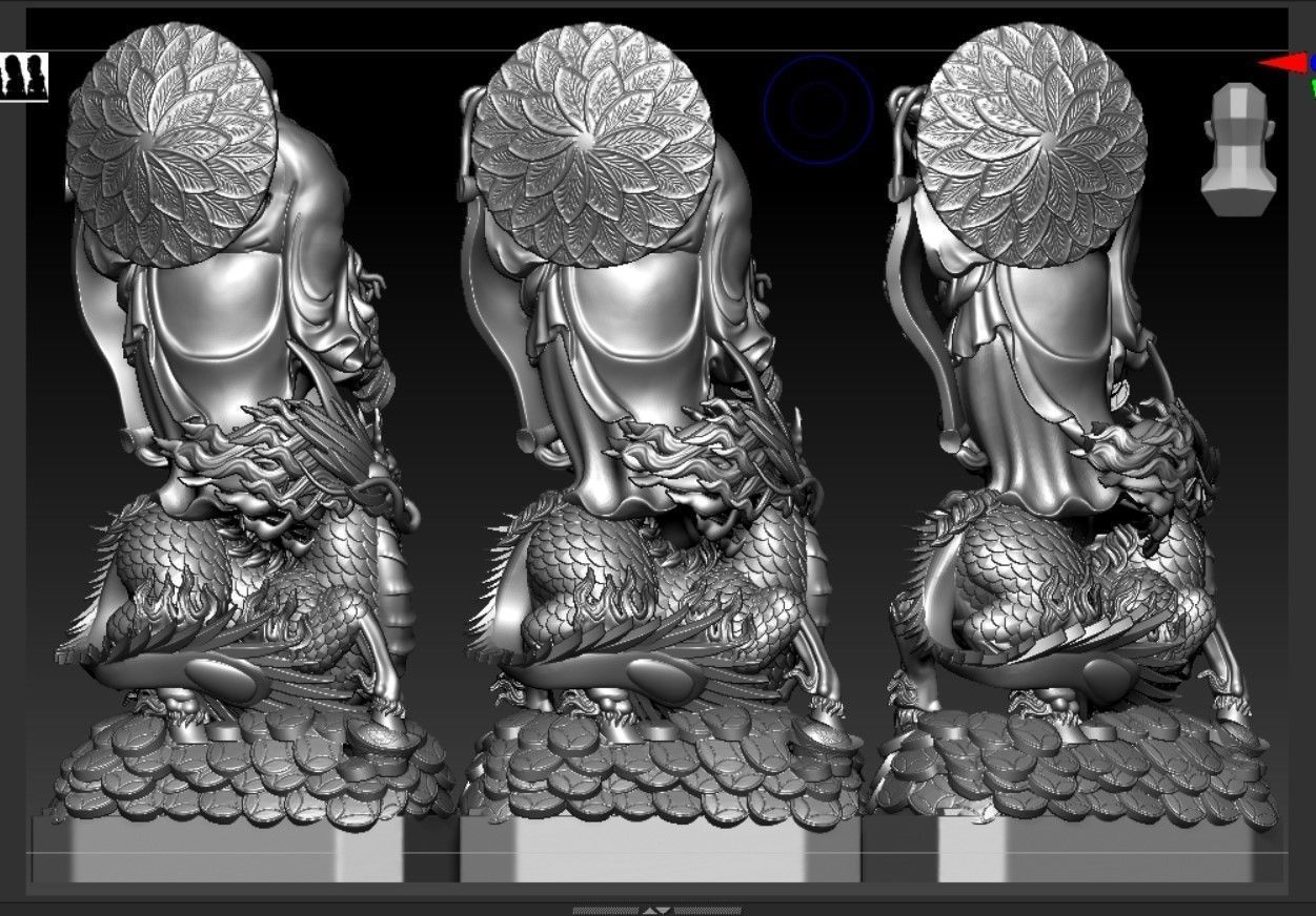 Collection of 50 Maitreya Buddha models 3D print model_50