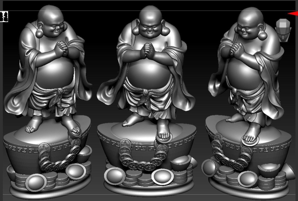 Collection of 50 Maitreya Buddha models 3D print model_88