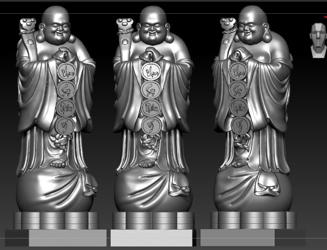 Collection of 50 Maitreya Buddha models 3D print model_17