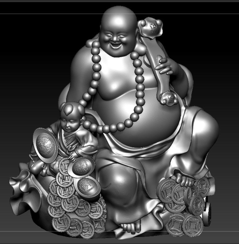 Collection of 50 Maitreya Buddha models 3D print model_119