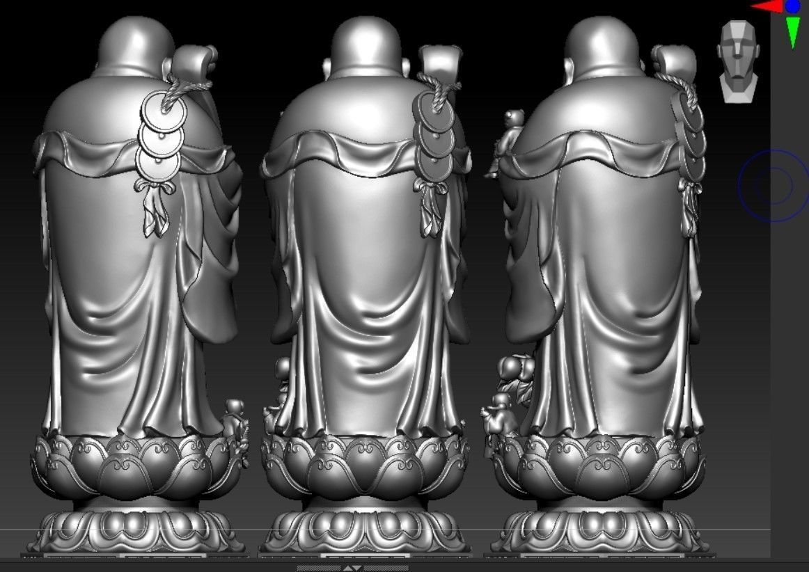 Collection of 50 Maitreya Buddha models 3D print model_132