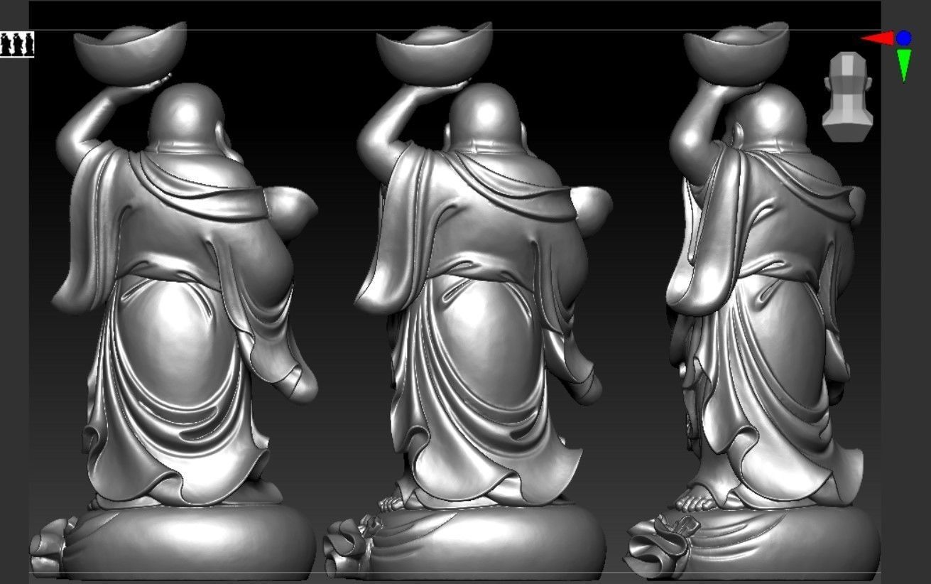 Collection of 50 Maitreya Buddha models 3D print model_21