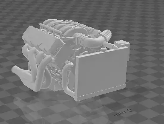 LS V8 engine 3D print model