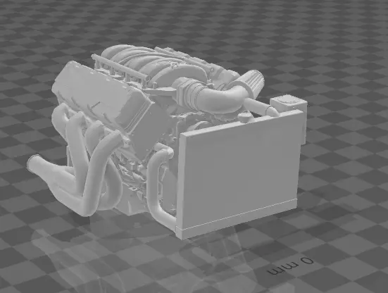LS V8 engine 3D print model