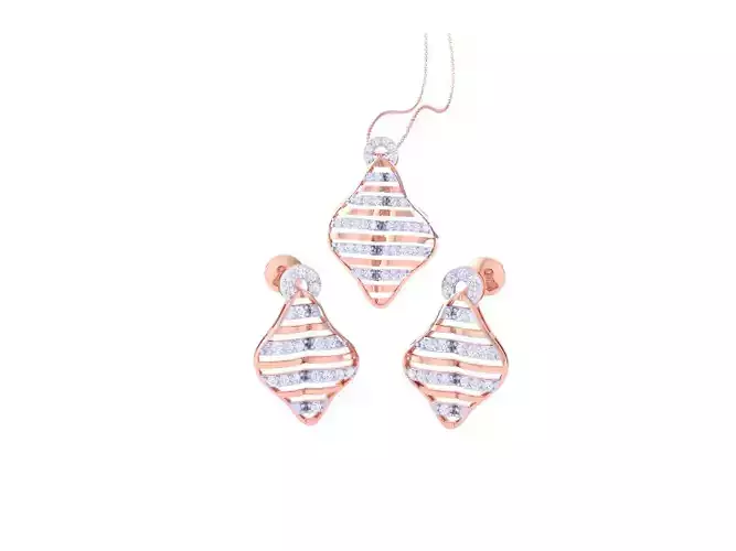 Earring Pendant Set 3dm STL OBJ FBX Renders Details