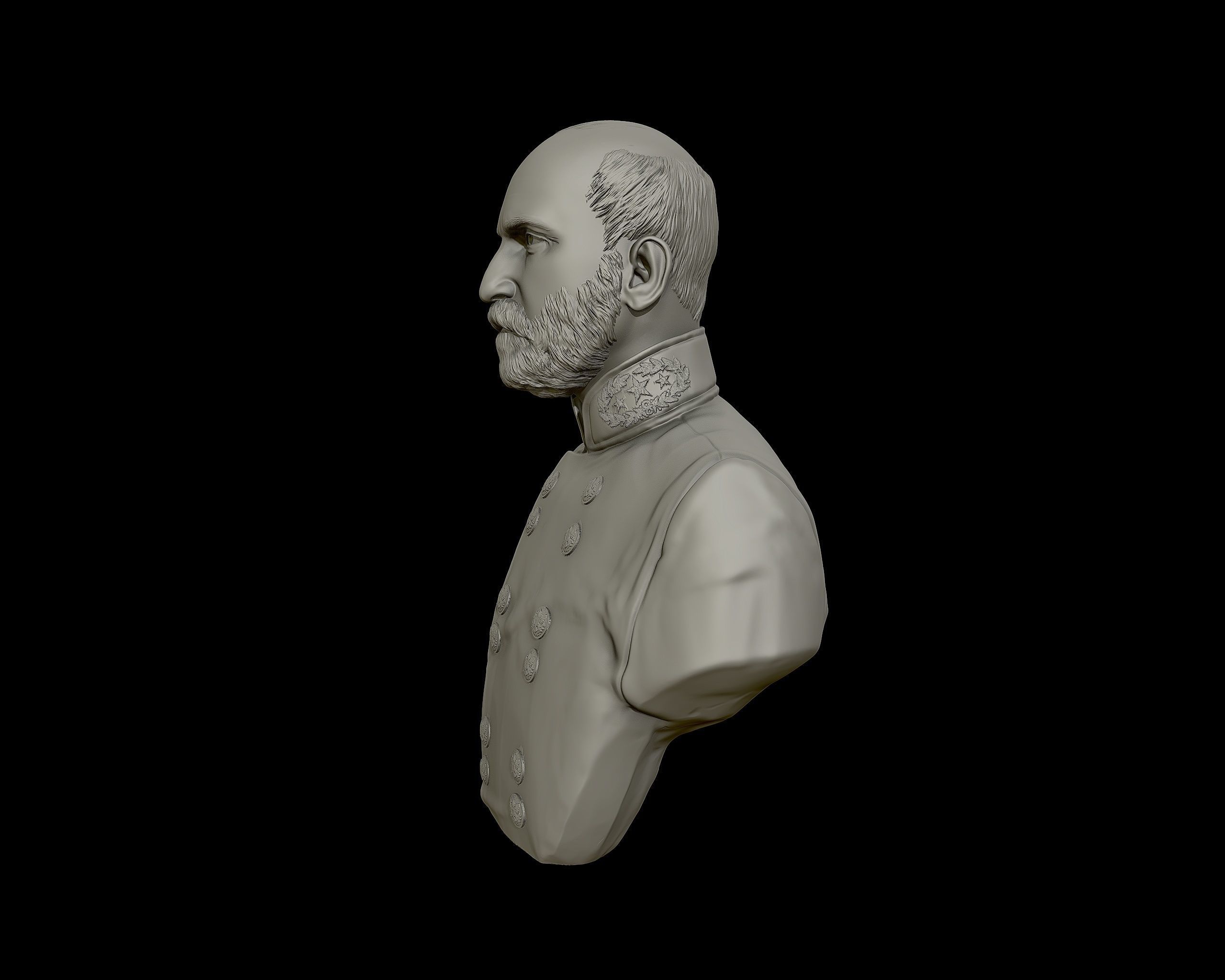 General Lewis Armistead bust sculpture 3D print model_15