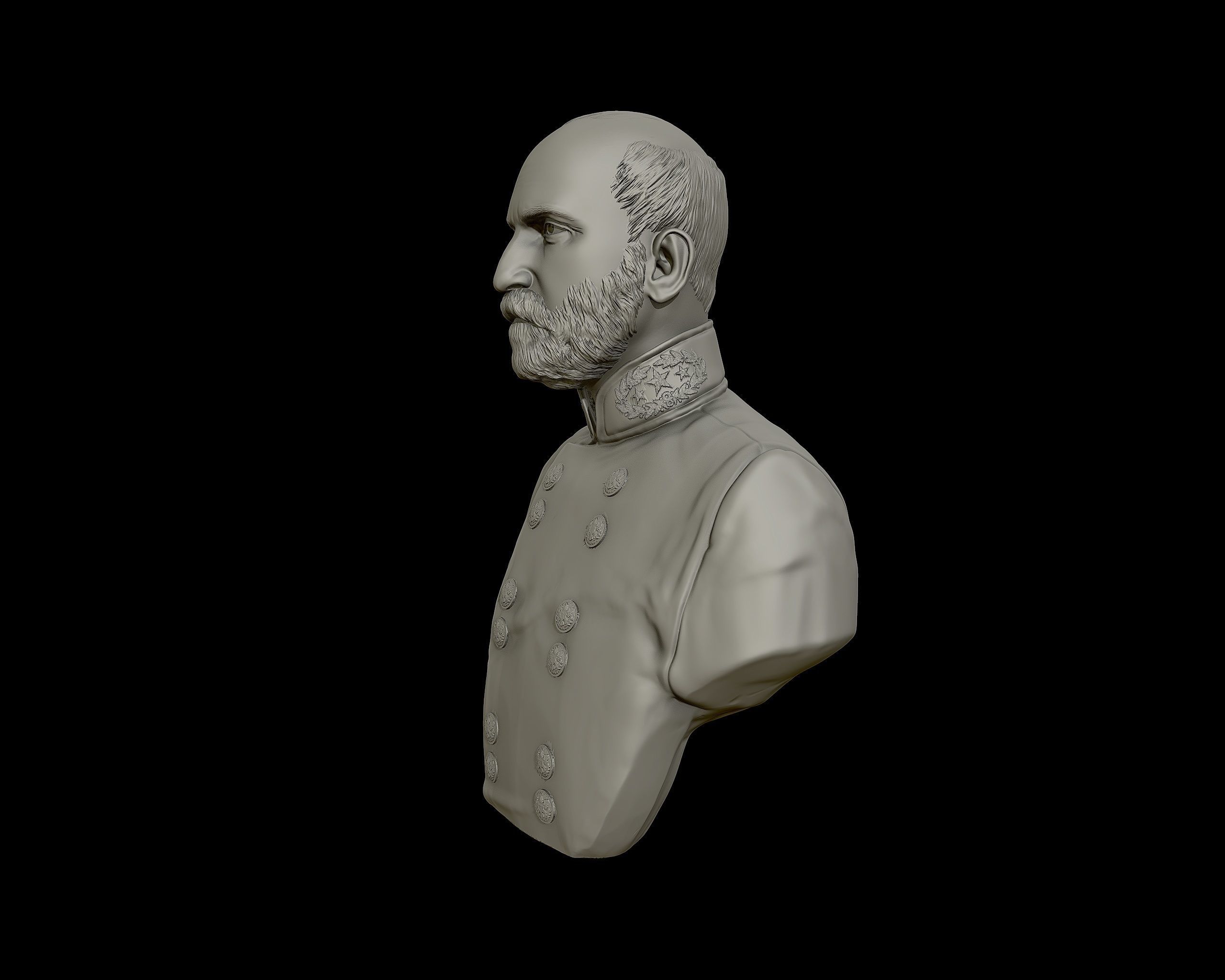 General Lewis Armistead bust sculpture 3D print model_14