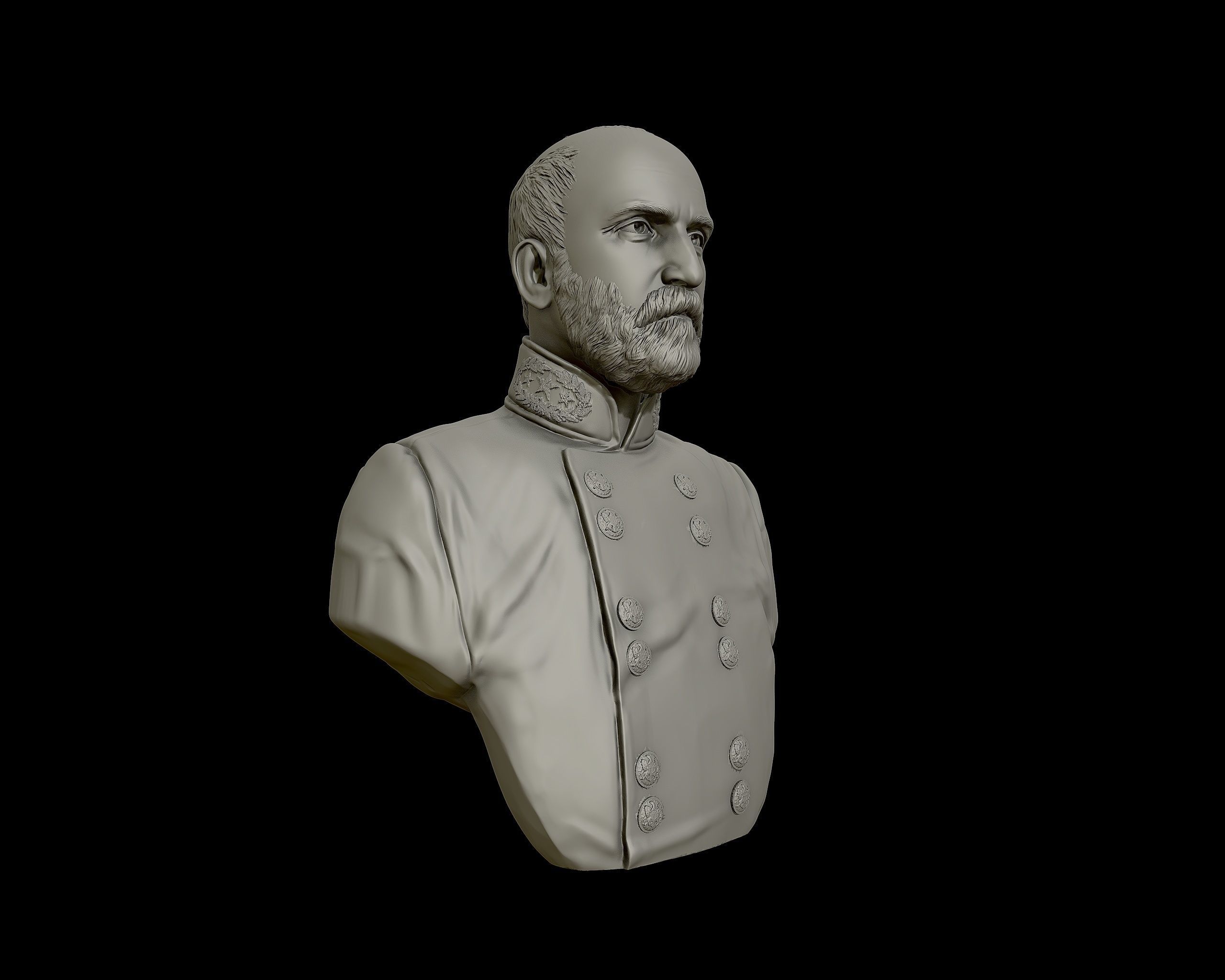 General Lewis Armistead bust sculpture 3D print model_20