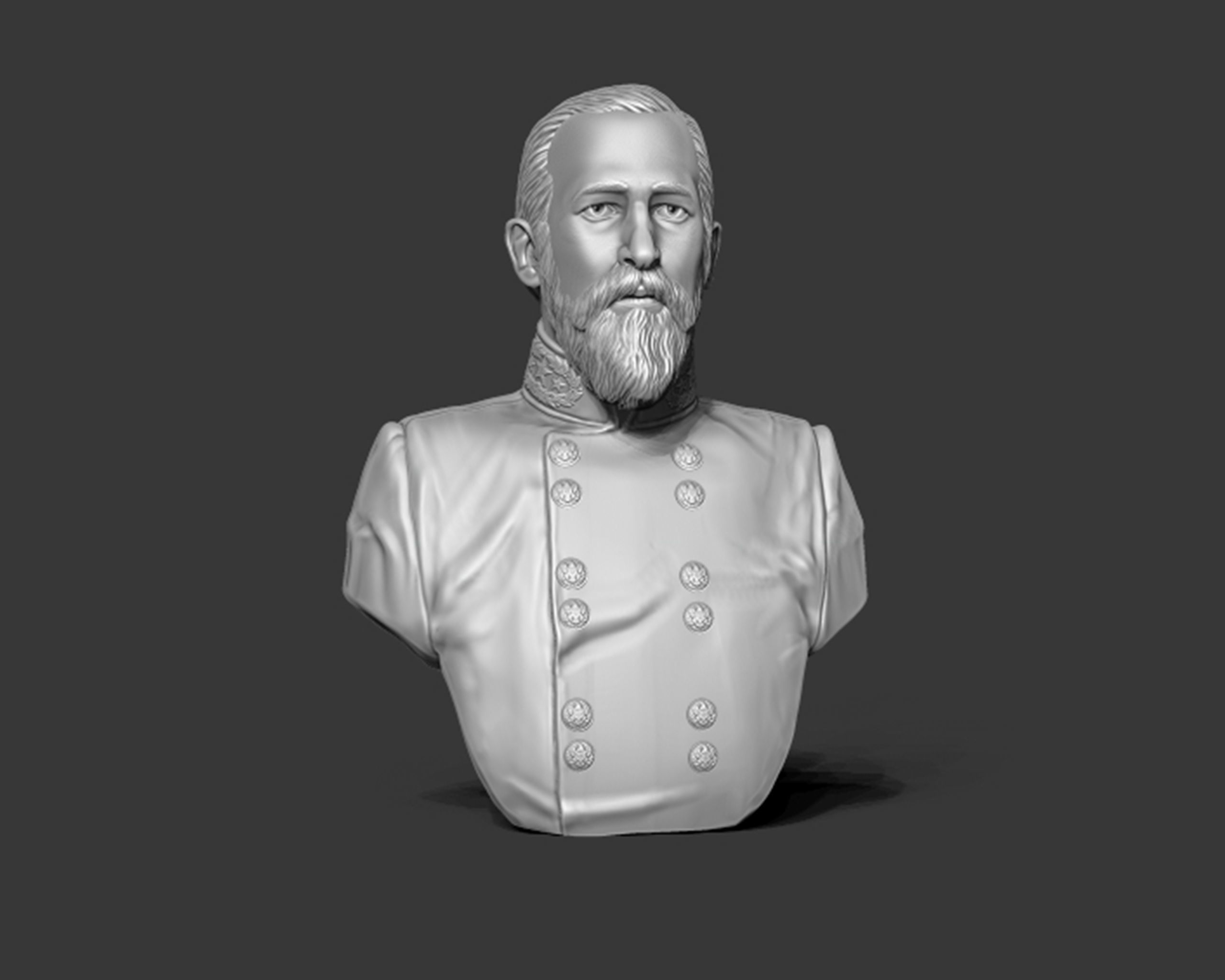 General Richard Garnett bust sculpture 3D print model_6