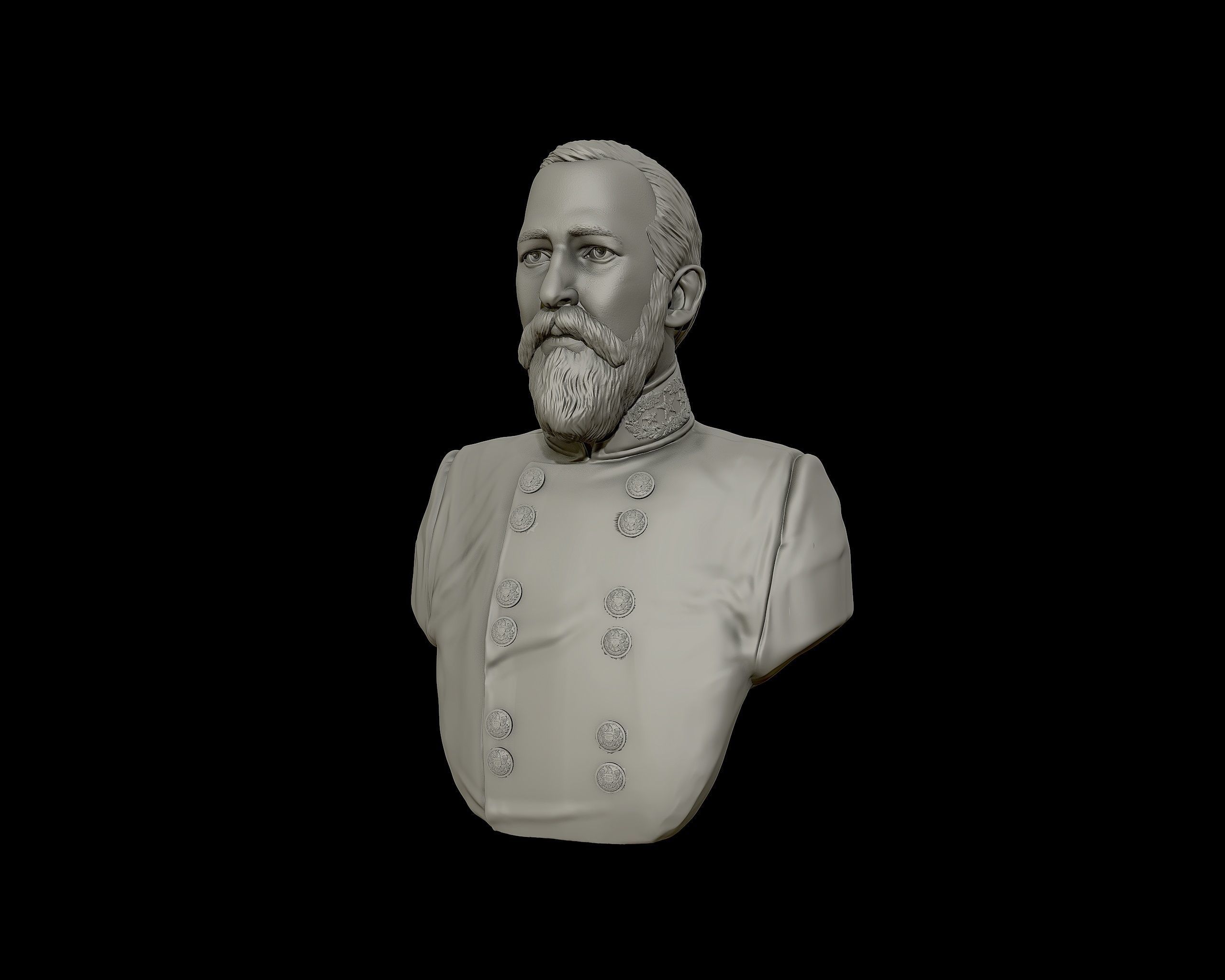 General Richard Garnett bust sculpture 3D print model_14