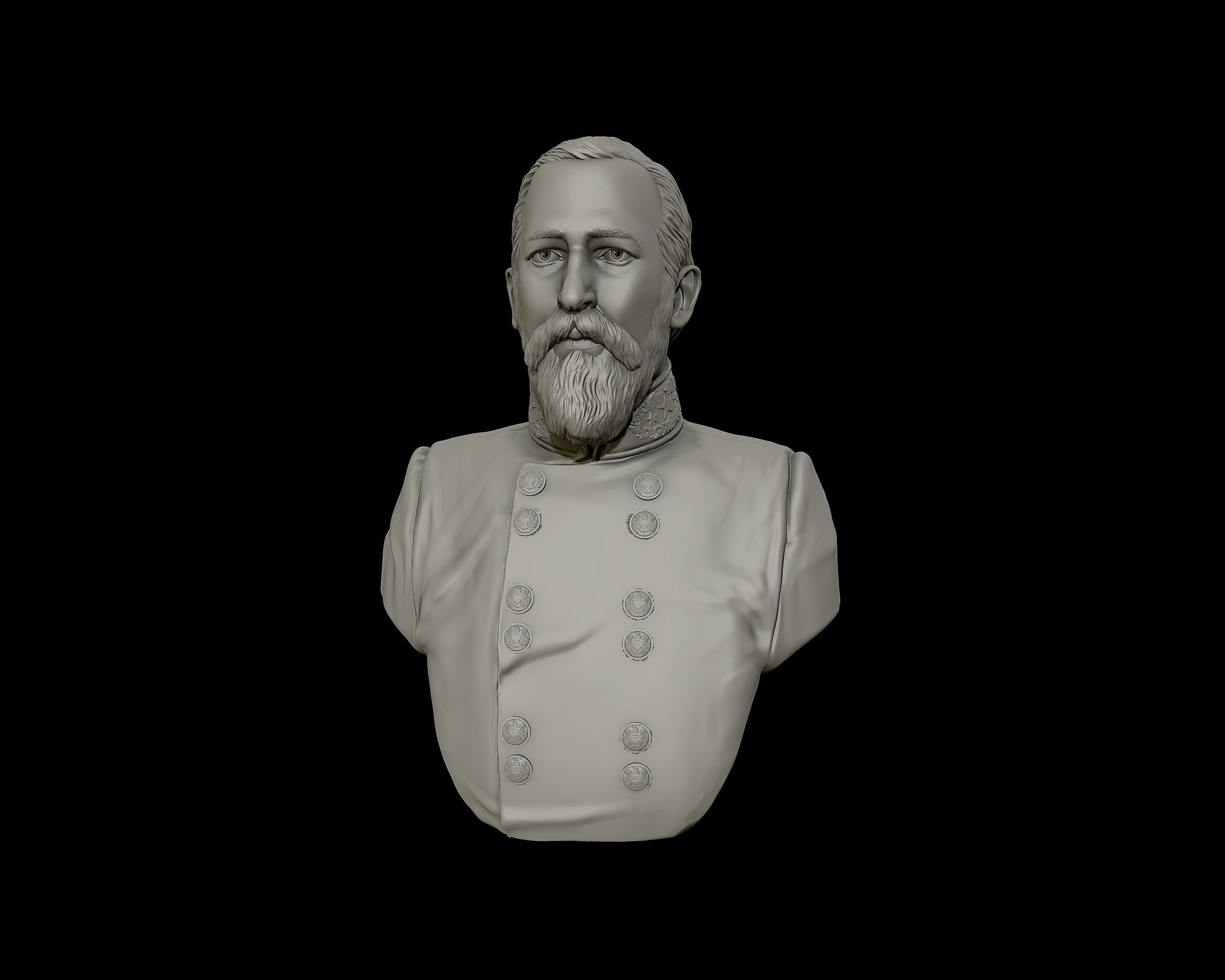 General Richard Garnett bust sculpture 3D print model_13