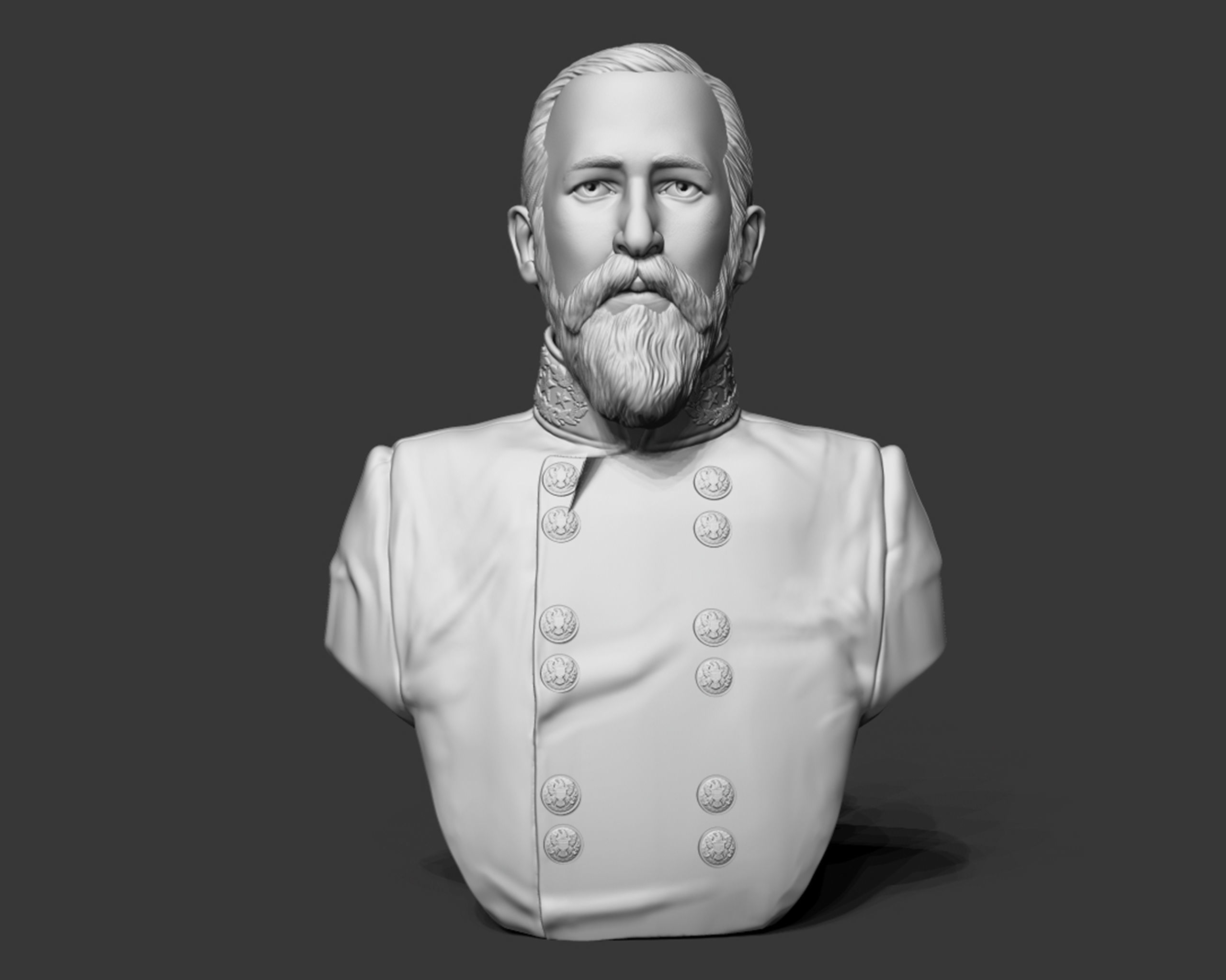General Richard Garnett bust sculpture 3D print model_2