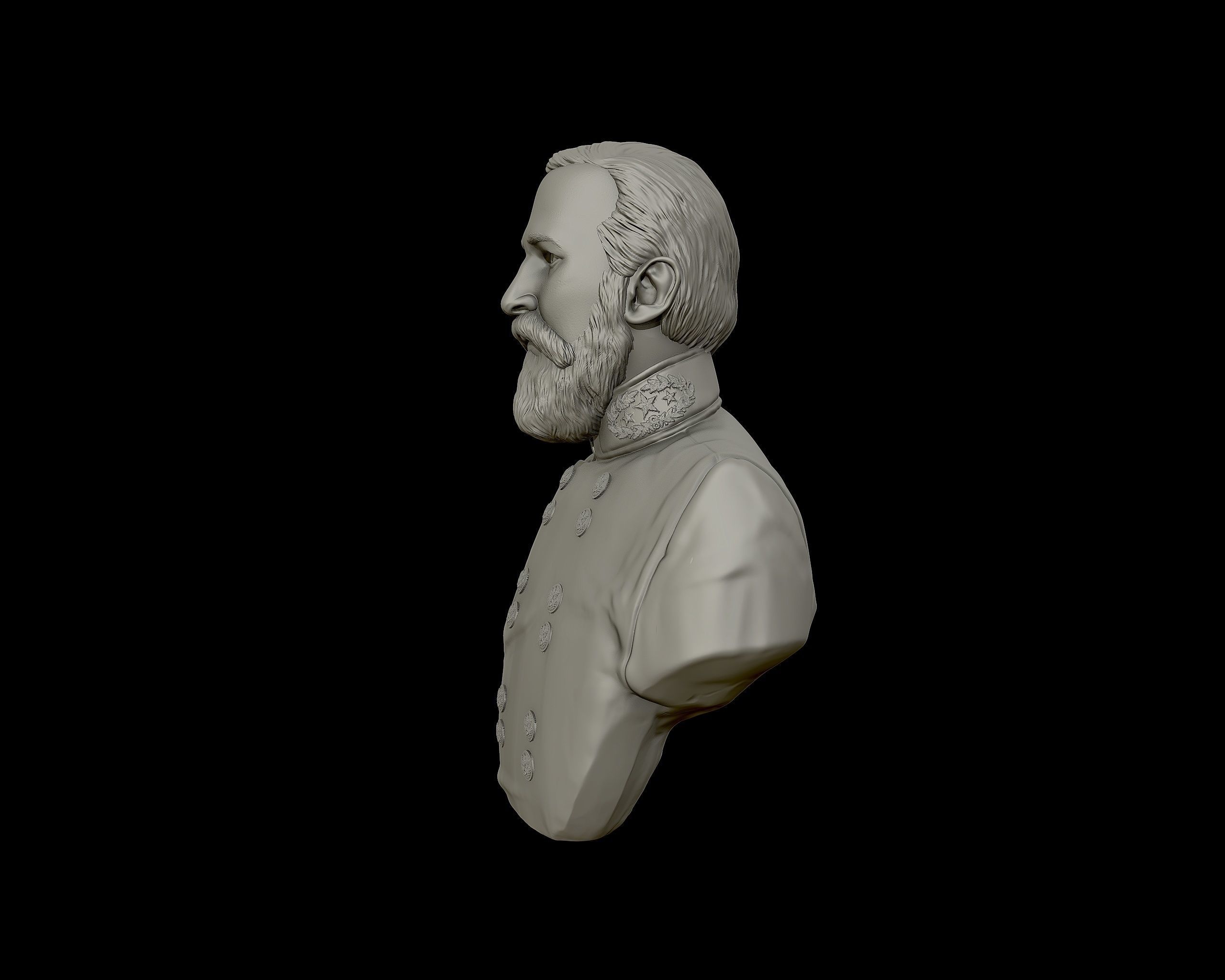 General Richard Garnett bust sculpture 3D print model_16