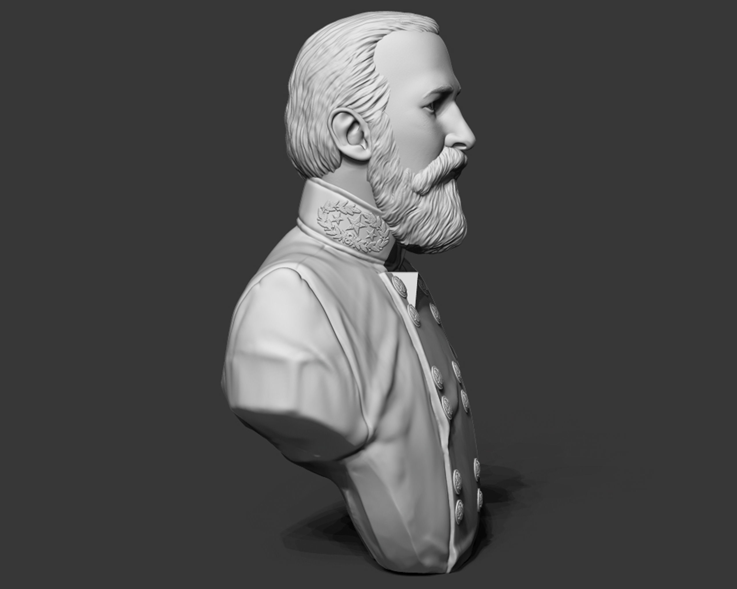 General Richard Garnett bust sculpture 3D print model_4
