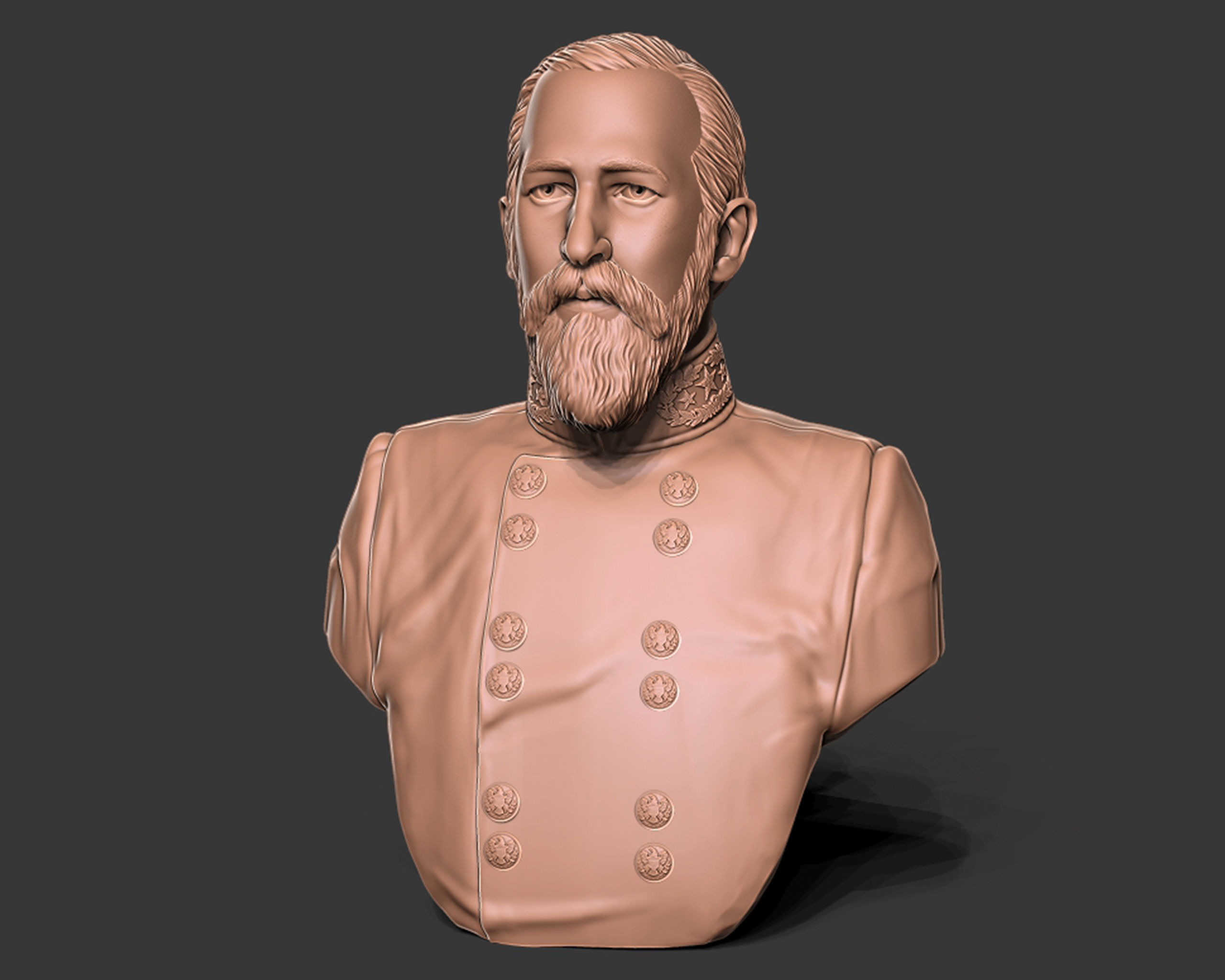 General Richard Garnett bust sculpture 3D print model_11