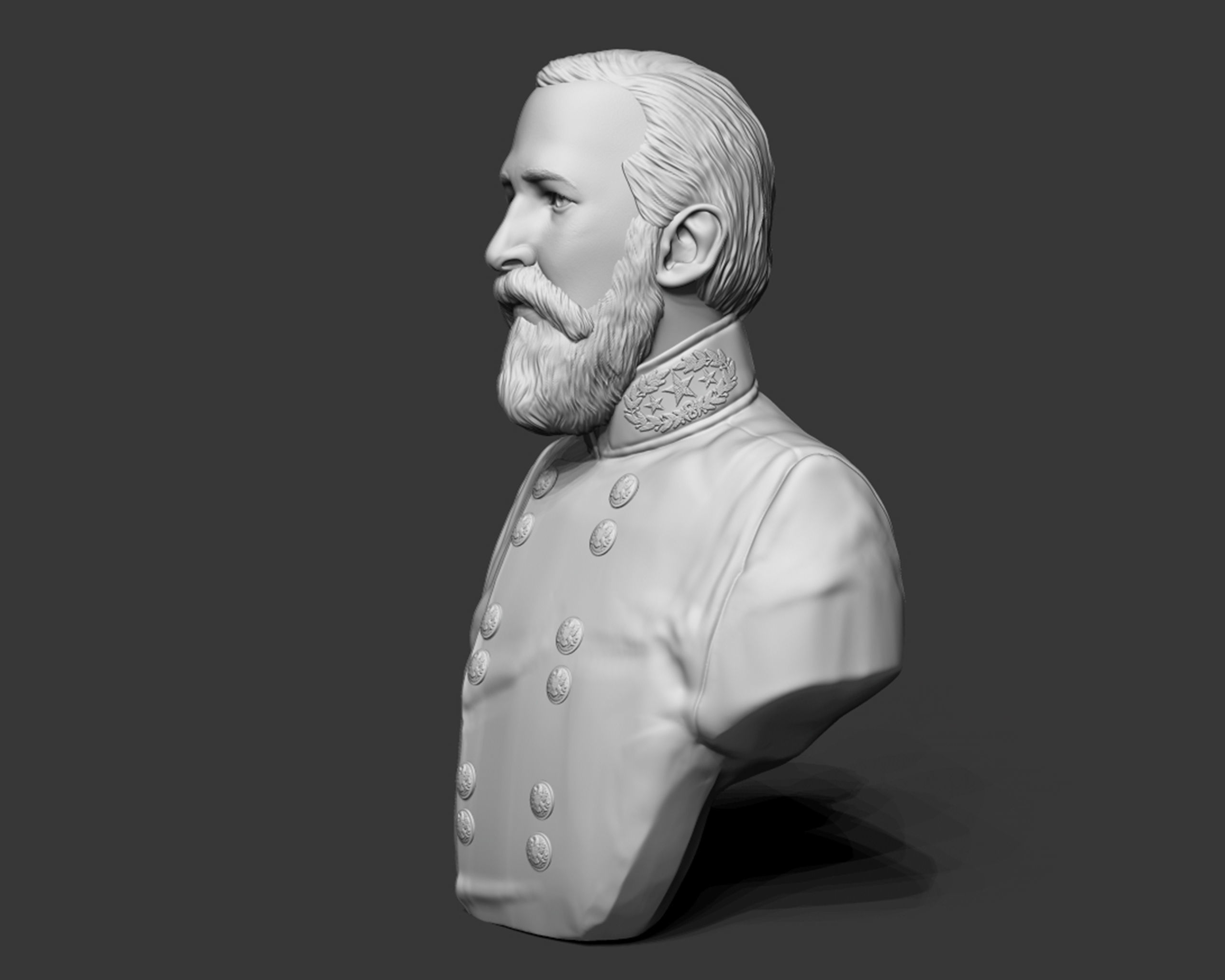 General Richard Garnett bust sculpture 3D print model_5