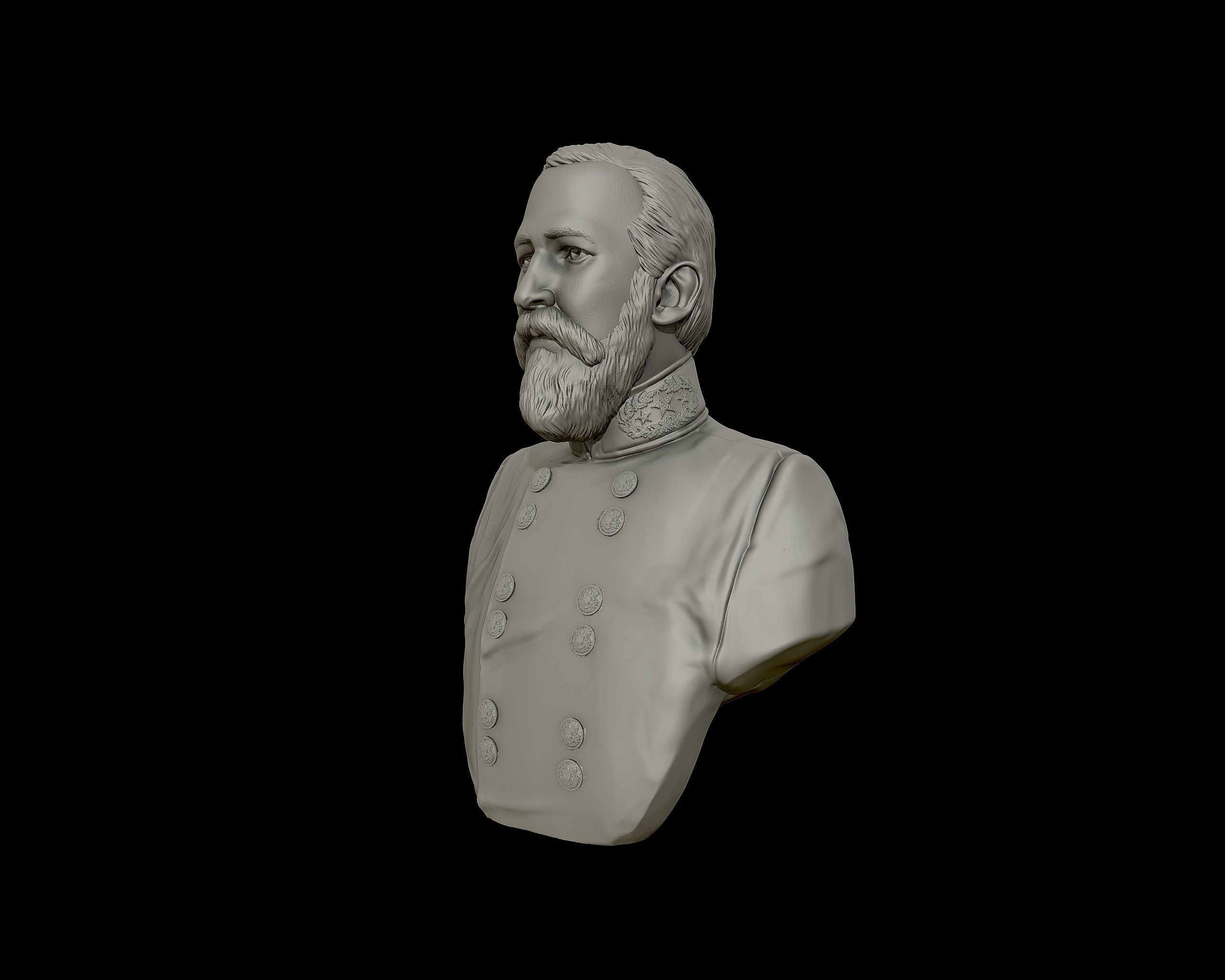 General Richard Garnett bust sculpture 3D print model_15