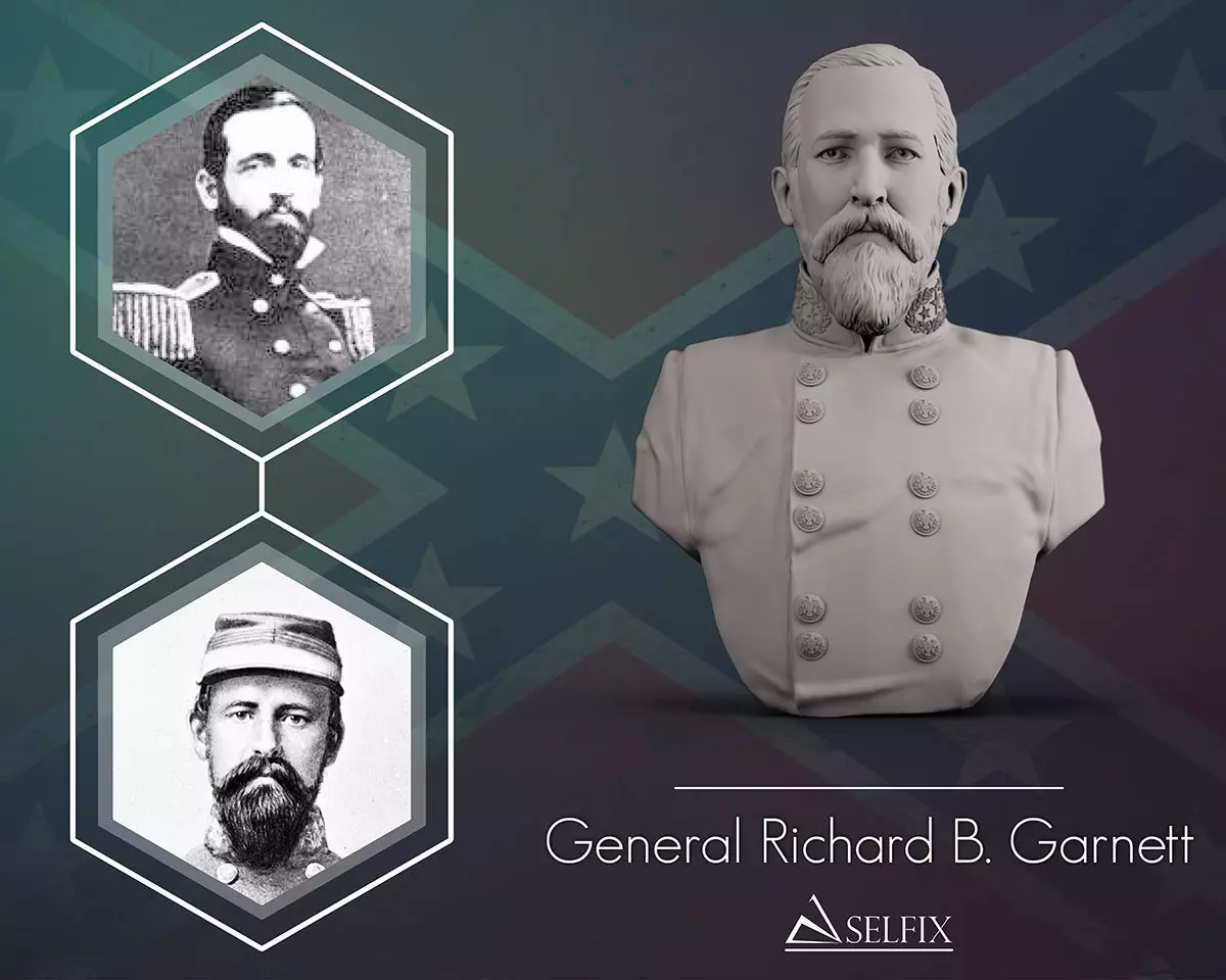 General Richard Garnett bust sculpture 3D print model_0
