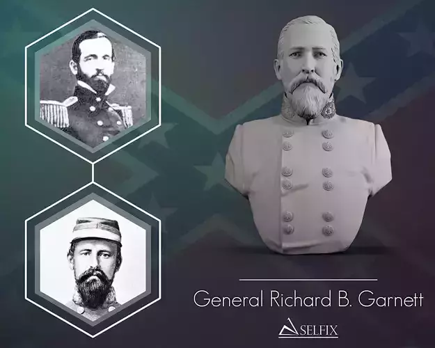 General Richard Garnett bust sculpture 3D print model