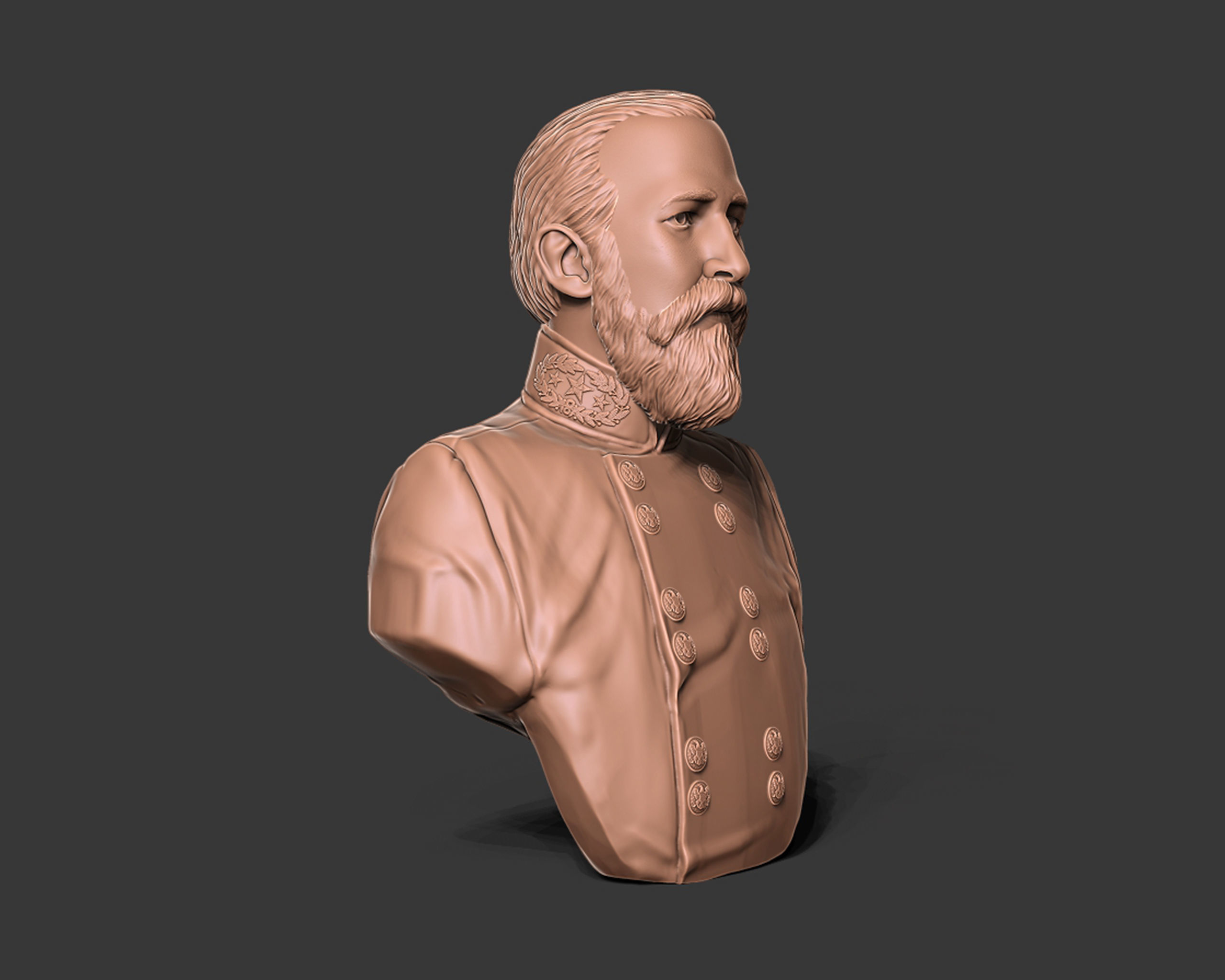 General Richard Garnett bust sculpture 3D print model_10
