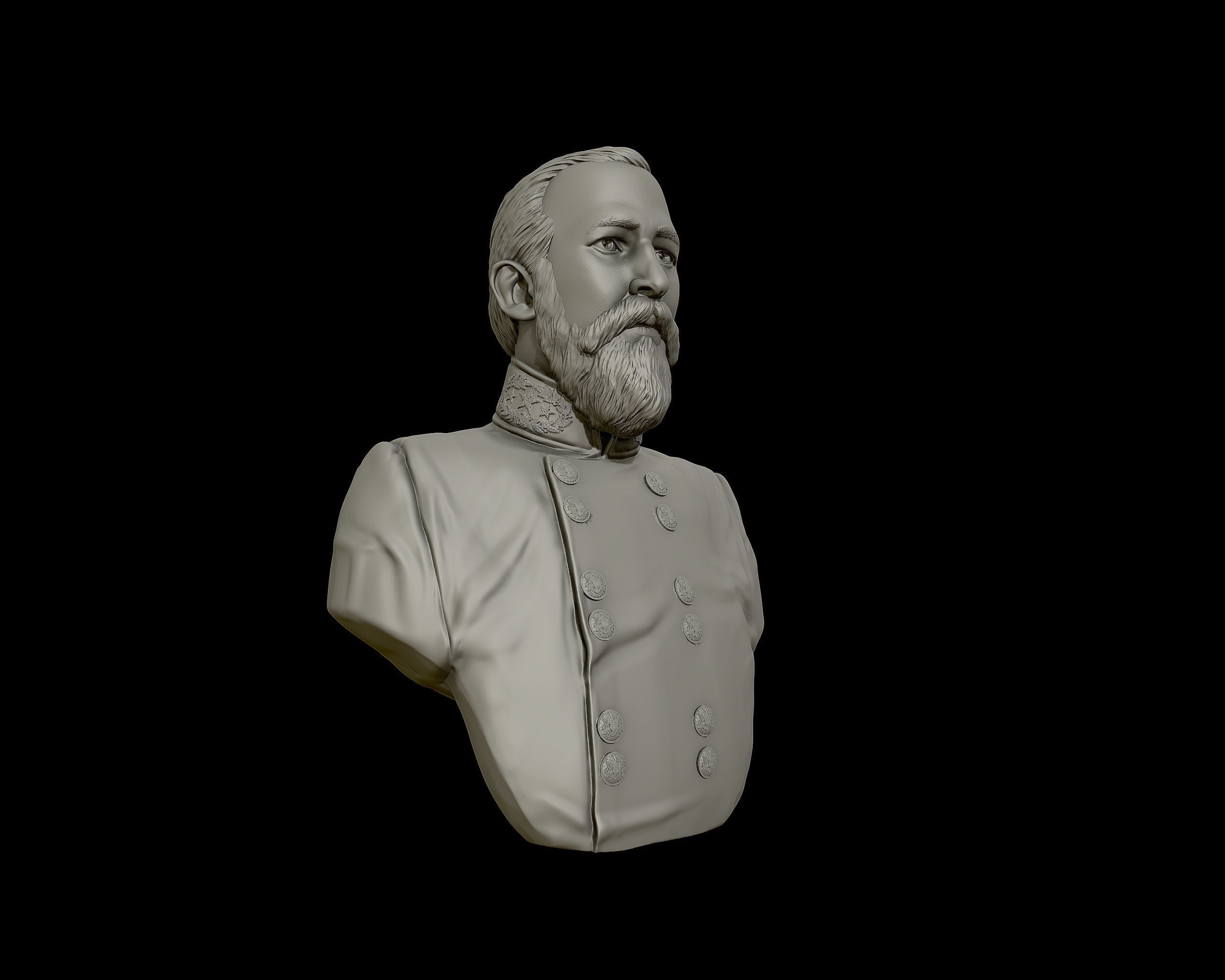 General Richard Garnett bust sculpture 3D print model_20