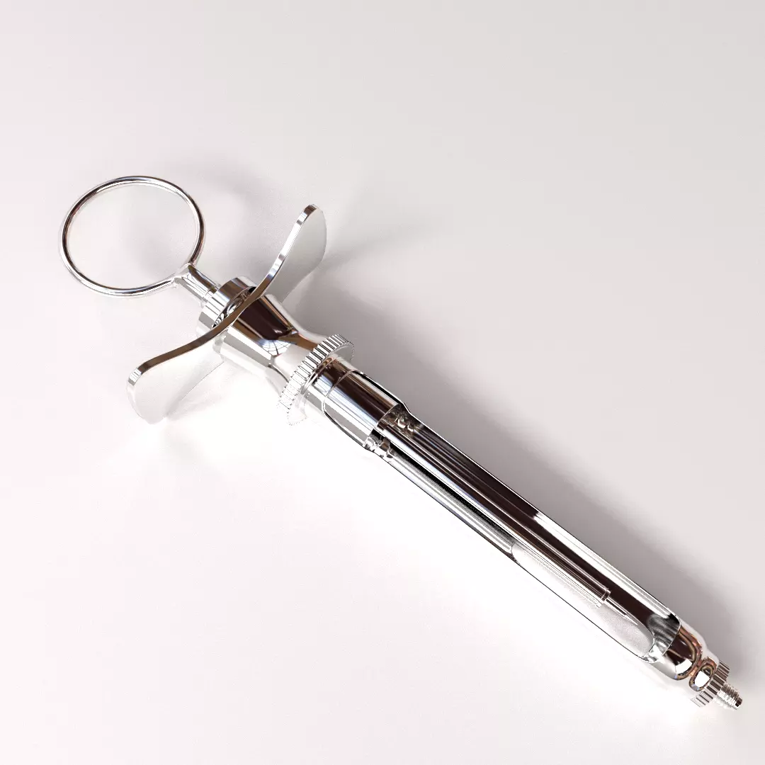 Dental Syringe 3D model