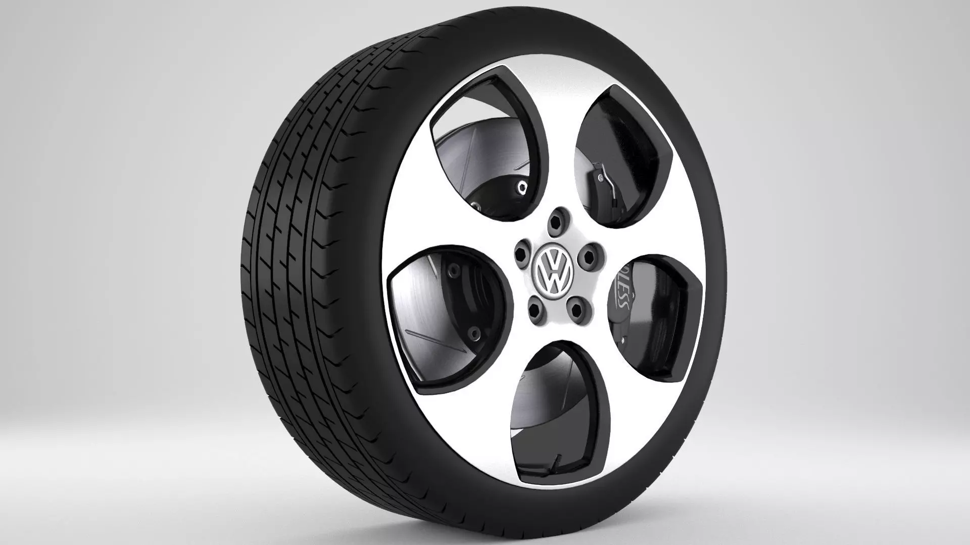 Volkswagen Golf Gti Rim 3D model_0